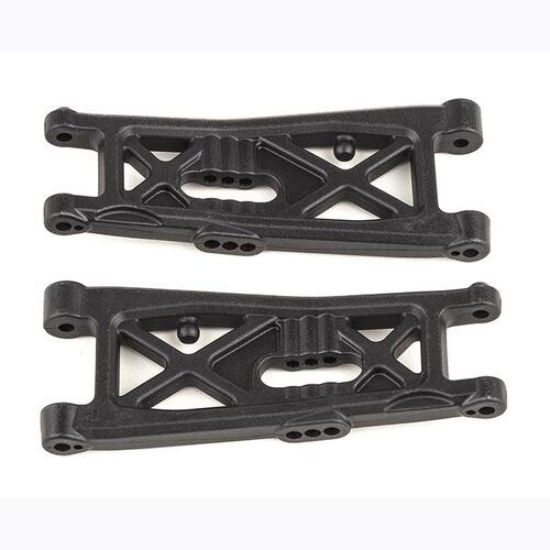 AA92411 RC10B7 FT Front Suspension Arms, carbon