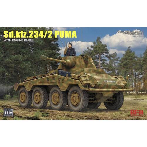 CRM5110 1대35 Sd.Kfz.234/2 퓨마(엔진파트 포함)