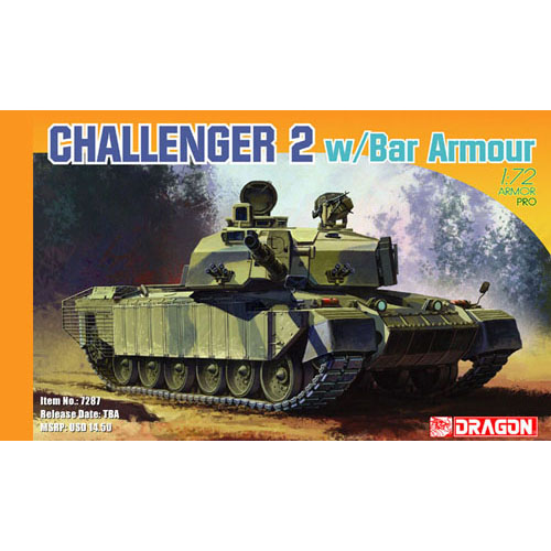 BD7287 1/72 British Challenger 2 w/Bar Armor