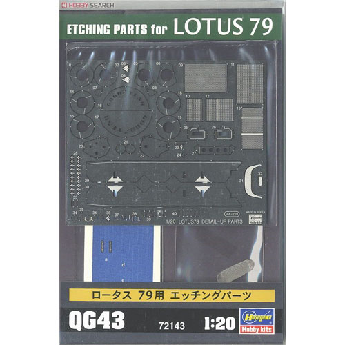 BH72143 1/20 Photo-Etched Parts for Lotus79