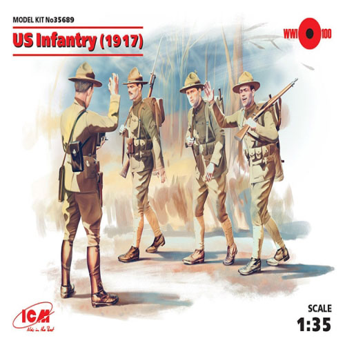 BICM35689 1/35 US Infantry (1917) (4 figures)