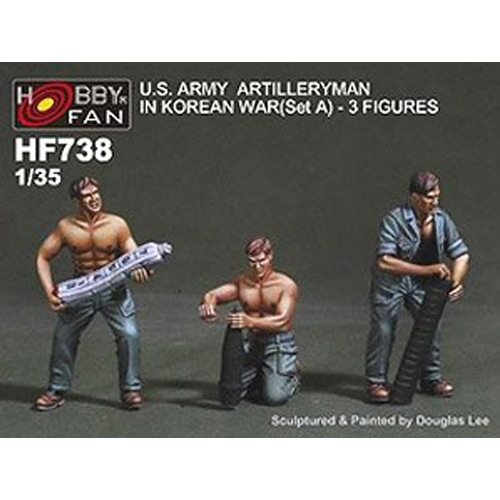 BFHF738 1/35 U.S. Army Artilleryman in Korean War (Set A) (3 Figures)
