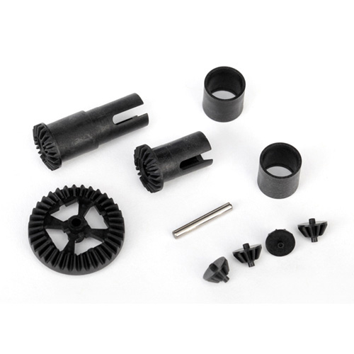 AX7579 Gear set differential (output gears (2)/ spider gears (4))/ring gear 35T/ 2x14.8mm pin (1)/ sleeve (2)