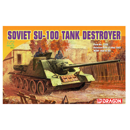BD7208 1/72 Russian SU-100 Tank Destroyer