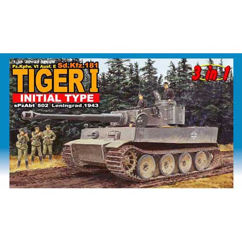 BD6252 1/35 Pz.Kpfw. VI Ausf. E (Sd.Kfz. 181) Tiger I Initial Type (3 in 1)