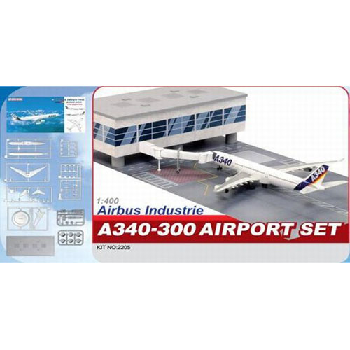 BD2205 1/400 Airbus Industrie A340-300 Airport Set - Terminal Build