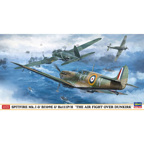 BH02270 1/72 Spitfire Mk.I &amp; BF109E &amp; He111P/H The Air Fight Over Dunkirk (Three kits in the box)