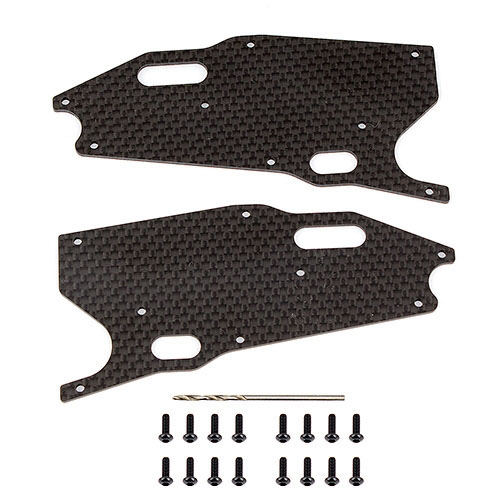 AA81416 RC8T3.1 FT Graphite Arm Stiffeners, front lower
