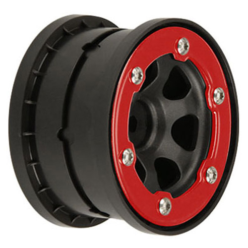 AP2705-04 Epic 2.2&quot; Red/Black Bead-Loc Rear Wheels for Slash