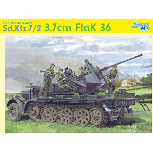 BD6541 1/35 Sd. Kfz.7/2 3.7cm FlaK 36 ~ Smart Kit