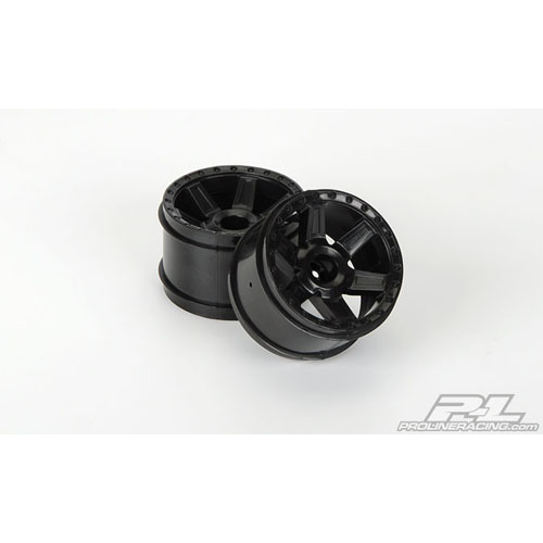 AP2729-03 Desperado 2.8&quot; (Traxxas Style Bead) Black Wheels for JATO Rear Nitro Stampede/Rustler Rear Electric Stampede/Rustler Front or Stampede 4X4 F/R