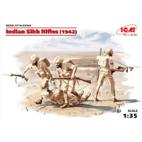 BICM35564 1/35 Indian Sikh Rifles (1942) (4 figures)