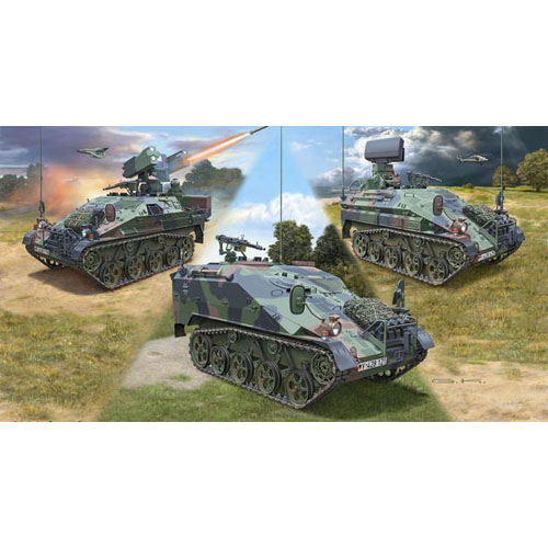 BV3205 1/35 Wiesel 2 LeFlaSys (Ozelot &amp; AFF &amp; BF/UF) (New Tool- )(위젤 장갑차 3대 포함)