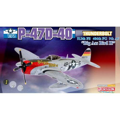BD50203 1/72 P-45D-40 Thunderbolt 513th FS 406th FG 9th AF &#039;Big Ass Bird II&#039;