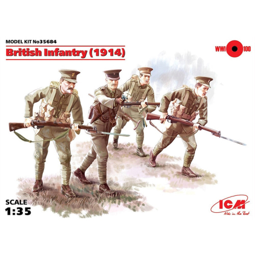 BICM35684 1/35 British Infantry (1914), (4 figures)