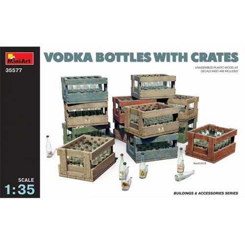 BE35577 1/35 Vodka Bottles with Crates
