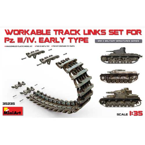 BE35235 1/35 Workable Track Links Set For Pz.III / Pz.IV Early type