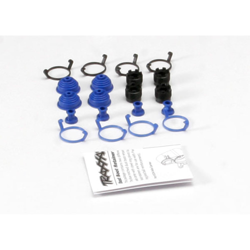 AX5378X Pivot ball caps (4)/ dust boots rubber (4)/ dust plugs rubber (4)/ dust boot retainers black (4) blue (4)