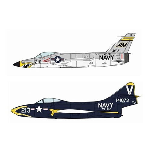 BH00906 1/72 F9F-8 Cougar &amp; F11F-1 Tiger Combo (Contains Two kits)