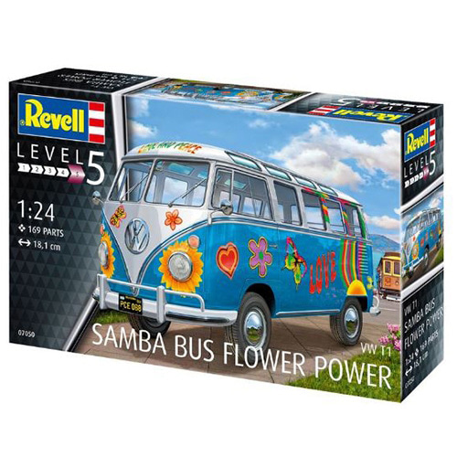 BV7050 1/24 VW T1 Samba Bus Flower Power