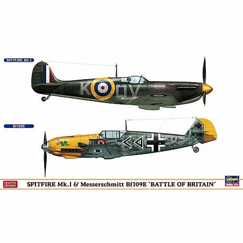 BH01909 1/72 Spitfire Mk.1 &amp; Messerschmitt Bf109E `Battle of Britain` (2 Pieces Set )