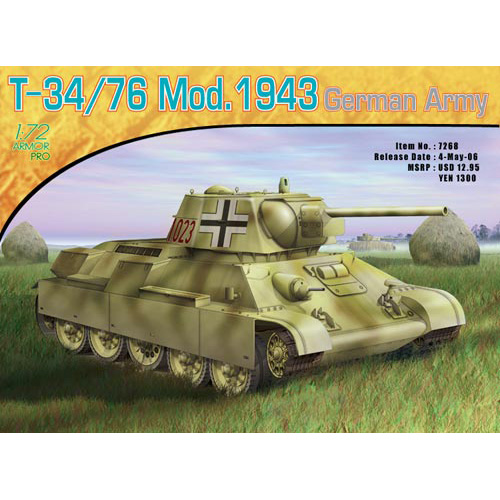BD7268 1/72 T-34/76 GERMAN ARMY