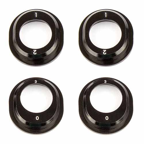 AA91793 B6.1 Aluminum Differential Height Inserts, black