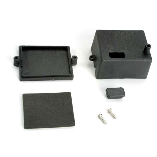 AX4924 Box receiver/ x-tal access rubber plug/ adhesive foam chassis pad