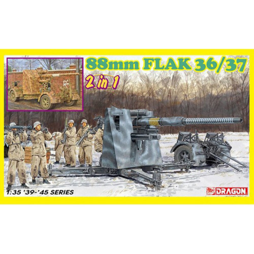 BD6923 1/35 88mm FlaK 36/37 (2 in 1)
