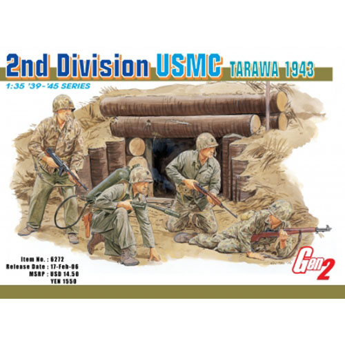 BD6272 1/35 USMC 2nd Division Tarawa 1943 (4 figure set) - Gen 2 Series