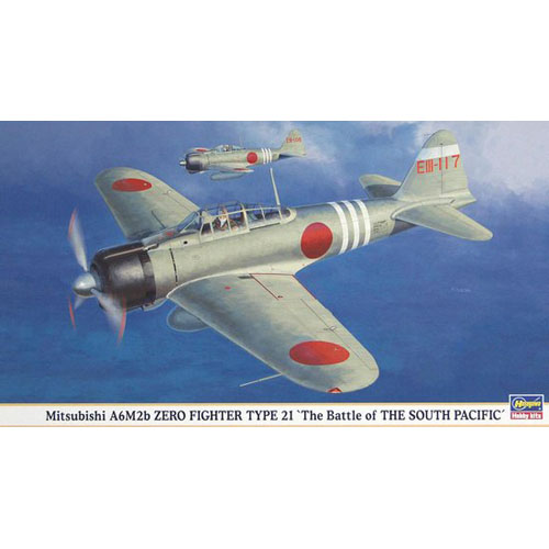 BH09800 1/48 Mitsubishi A6M2b Zero Fighter Type 21 &#039;The Battle of The South Pacific&#039;