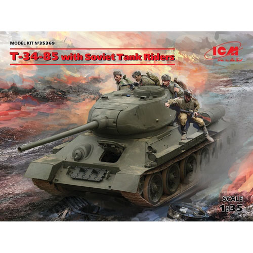 BICM35369 1/35 T-34/85 with Soviet Tank Riders