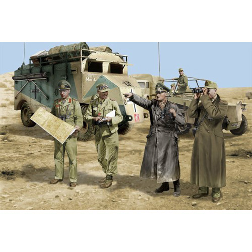BD6723 1/35 Rommel and His Staff North Africa 1942 (4 Figures Set)