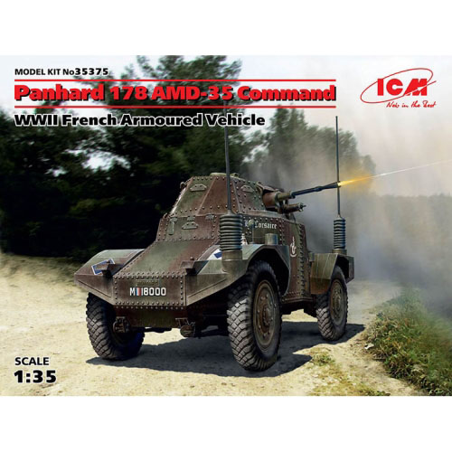 BICM35375 1/35 Panhard 178 AMD-35 Command, WWII French Armoured Vehicle