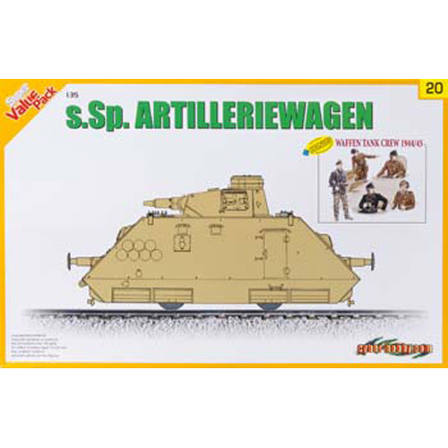 BD9120 1/35 s.Sp.Artilleriewagen w/Waffen Tank Crew (Orange)