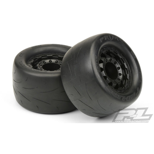 AP10116-18 Prime 2.8&quot; Street Tires Mounted 1:10 몬스터 17mm 허브용 온로드 타이어(1쌍)