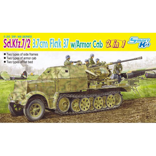 BD6542 1/35 Sd.Kfz.7/2 3.7cm Flak 37 w/Armor Cab (2 in 1)