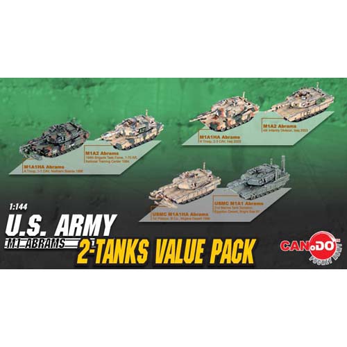 BD20142 1/144 U.S. ARMY M1 ABRAMS(2-TAMKS VALUE PACK)