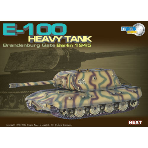BD60155 1/72 German Super Heavy Tank E-100 Brandenburg Gate in Berlin 1945
