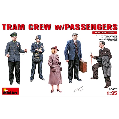 BE38007 1/35 트램 승무원과 승객 (TRAM CREW w/PASSENGERS)