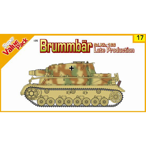 BD9117 1/35 Sd.Kfz. 166 Late Production &#039;Brummbar&#039; With bonus German figure set &#039;German Grenadiers&#039; East Prussia 1945 and Magic tracks