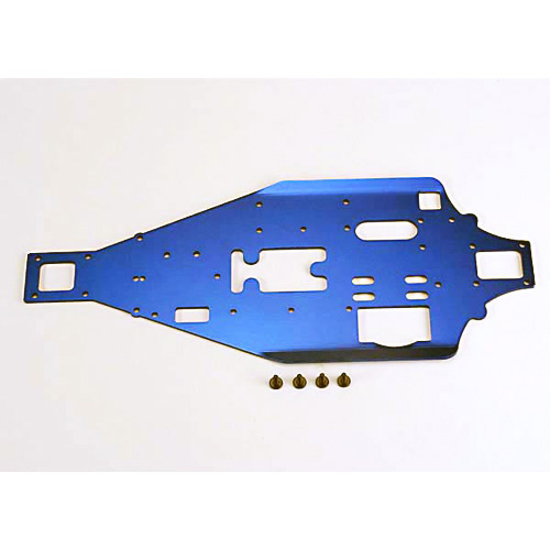 AX4822 Lower chassis 2.5mm aluminum (blue)