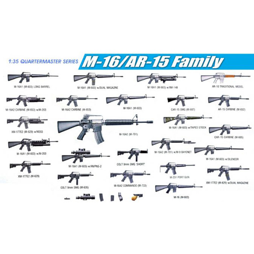 BD3801 1/35 M-16/AR-15 Family