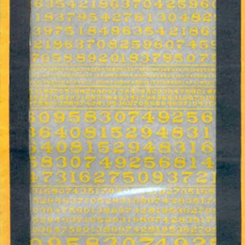 JWMG711 Numbers Roman RR Yellow