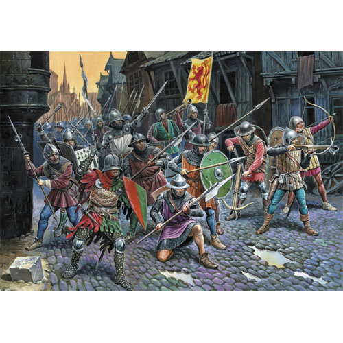 BZ8053 1/72 French Infantry 100 Years War (14th - 15th Century)