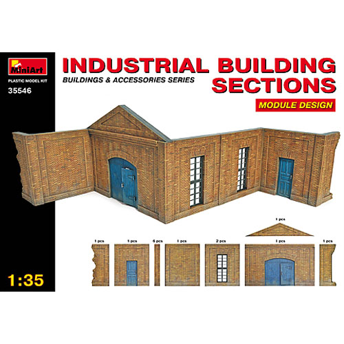 BE35546 1/35 Industrial Building Sections. Module Design