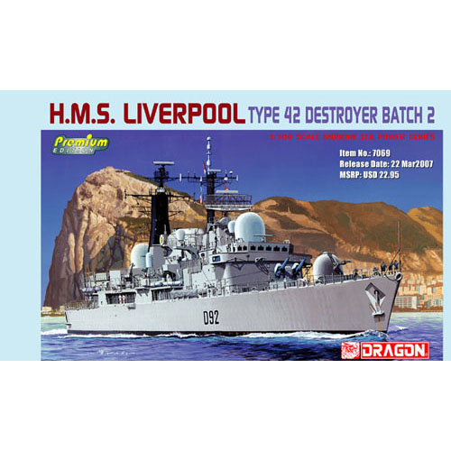 BD7069 1/700 H.M.S. Liverpool Type 42 Destroyer Batch 2 ~ Premium Edition