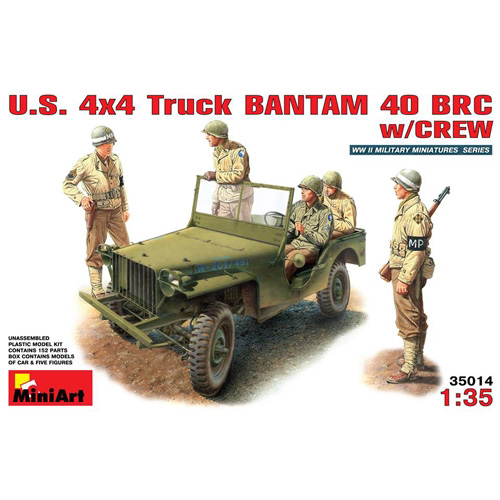 BE35014 1/35 U.S. 4 X 4 Truck Bantam 40 BRC w/Crew