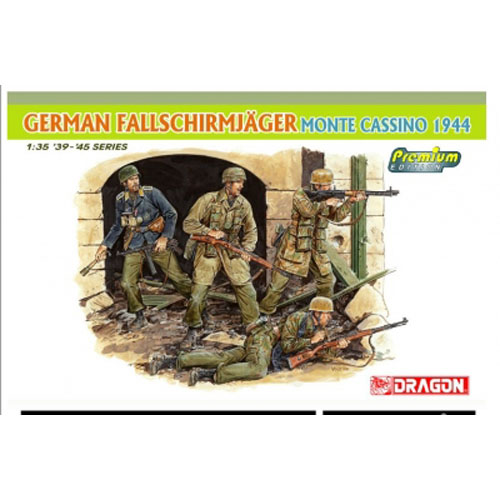 BD6409 1/35 German Fallschirmjager Monte Cassino 1944 (Four Figures Set) ~ Premium Edition