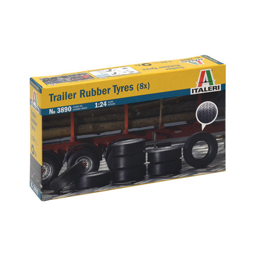 BI3890 1/24 Trailer Rubber Tires